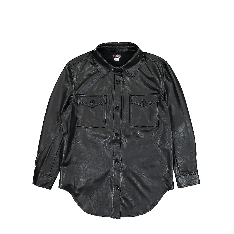 Wmns Go Nicole PU Leather Shirt