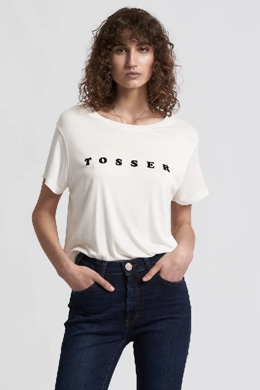 OneTeaspoon WOMENS  BAMBOO TOSSER TEE OFF WHITE