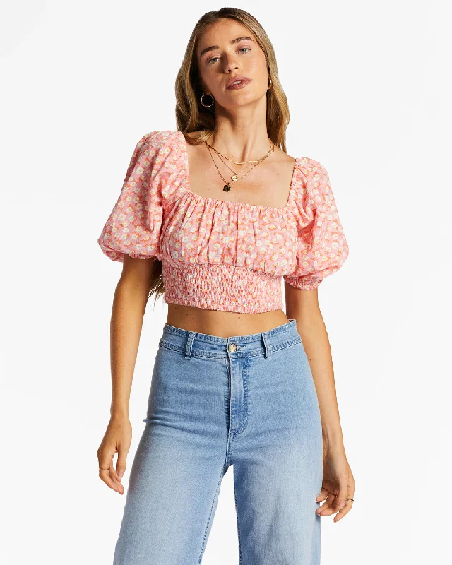 Only You Crop Top - Flamingo