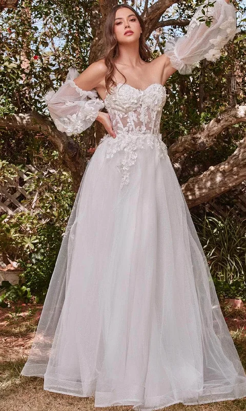 Cinderella Divine CD962W - Lace Tulle Wedding Ballgown