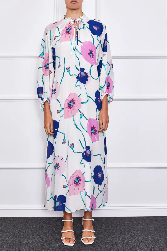 Rosanda Silk Dress (Floral)