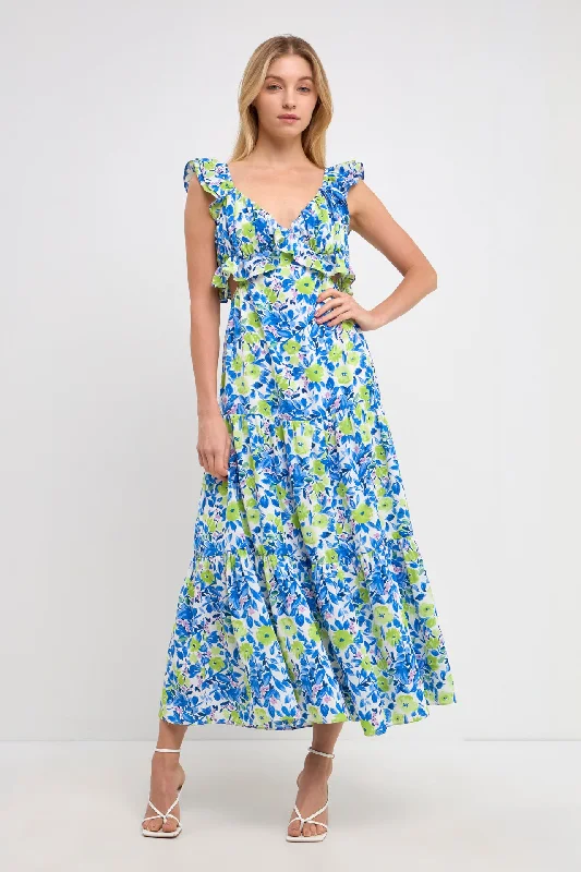 Ruffled Maxi Dress