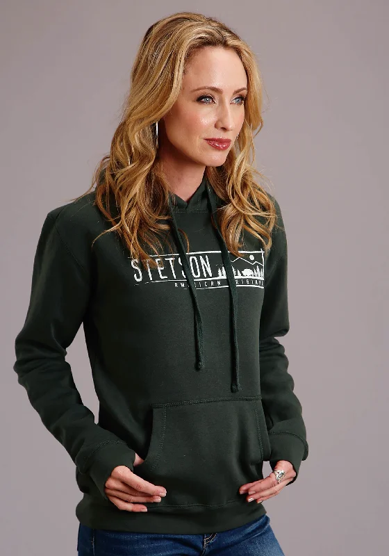 Women's Stetson Forest Green Hoodie