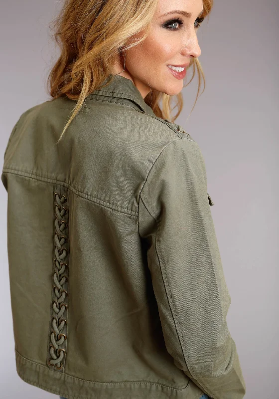 Women's Stetson Olive Twill Western Jacket