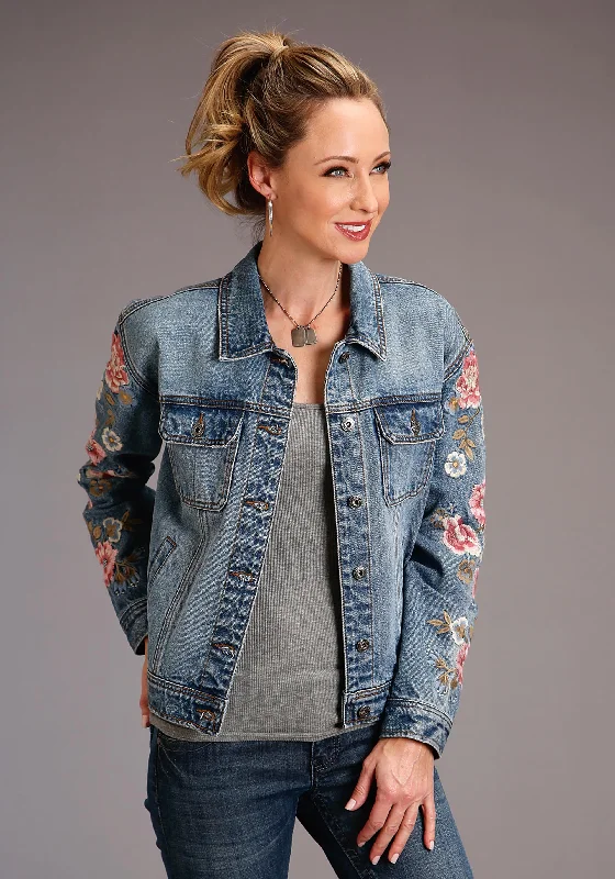 Women's Stetson Oversized Light Wash Denim Jacket