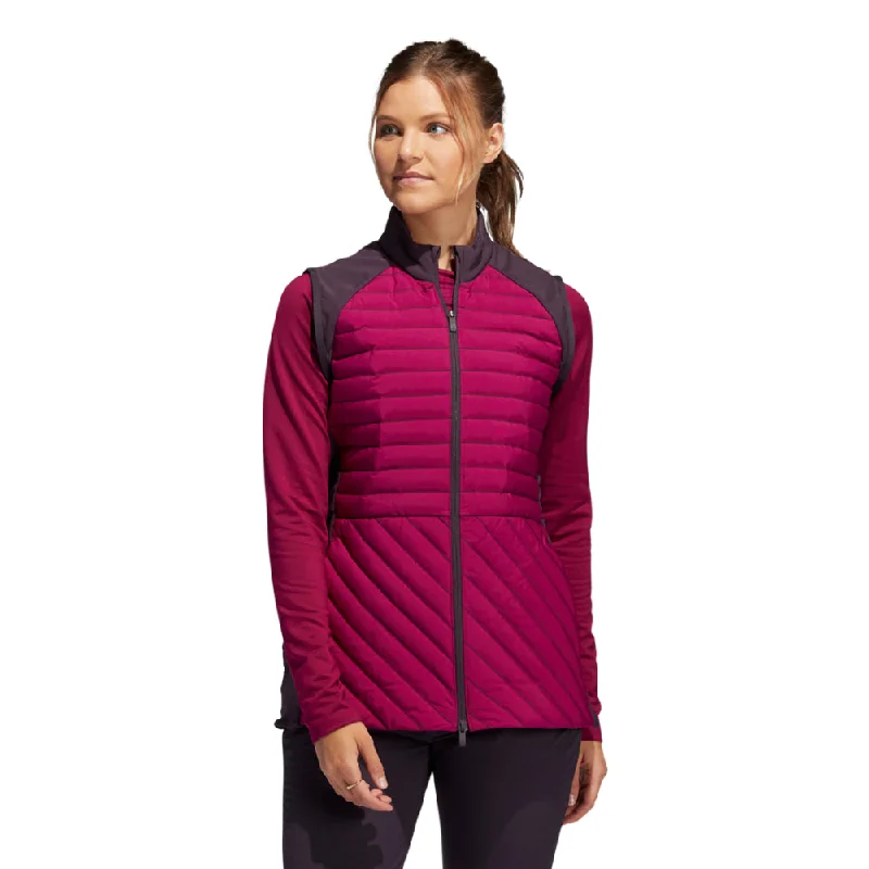 adidas Womens Down Filled Frostguard 2.0 Vest - POWER BERRY