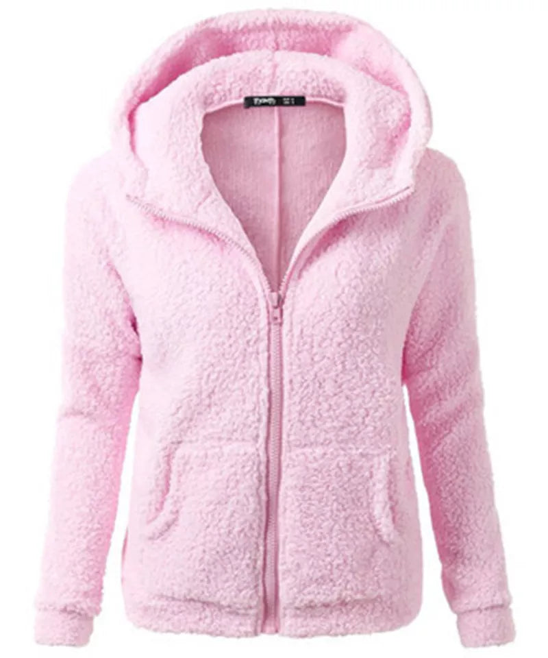 Winter Warm Jacket Women hoodie Hoodie Casual Female Hoodies Sweater Zipper Coat