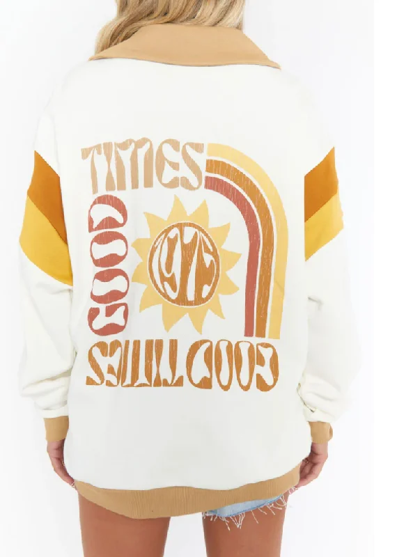 Benny Half Zip Sweatshirt - Good times Graphic Knit