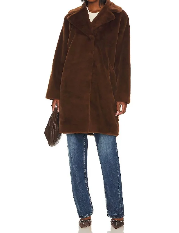 Evalyn Coat In Brown