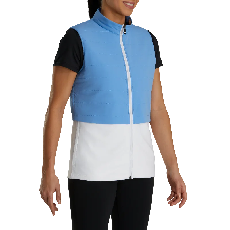 FJ Womens Layered Insulated Vest - LIGHT BLUE/WHITE