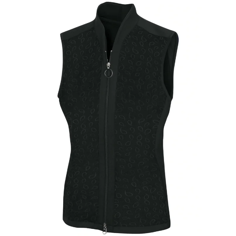 Greg Norman Womens Teardrop Vest - BLACK