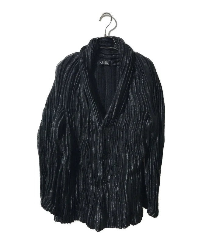 [Pre-owned] ISSEY MIYAKE PERMANENTE crease-pleated jacket PE61-FD213