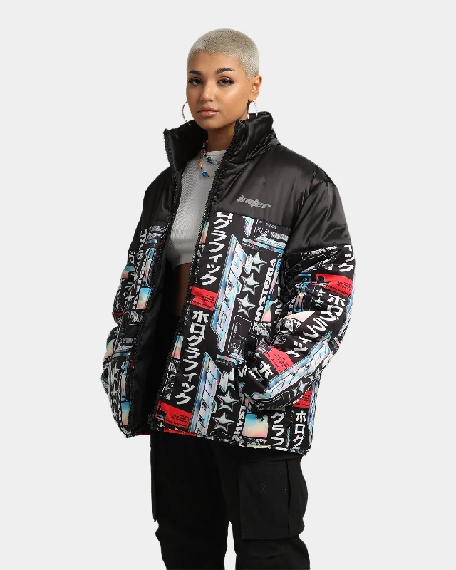 Loiter Constellation Puffer Jacket Black/Multi-Coloured