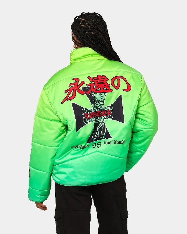 Loiter Eternal Puffer Jacket Neon Green