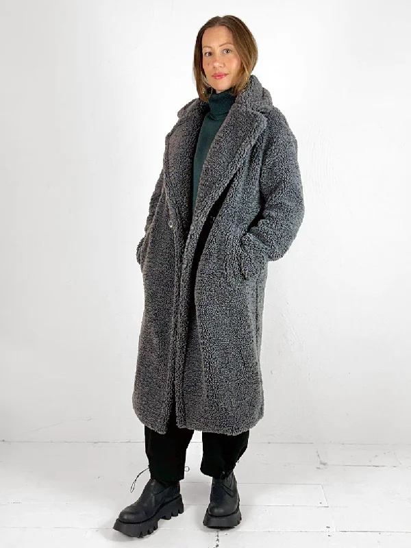 Rino + Pelle Elicia Double Breasted Teddy Coat