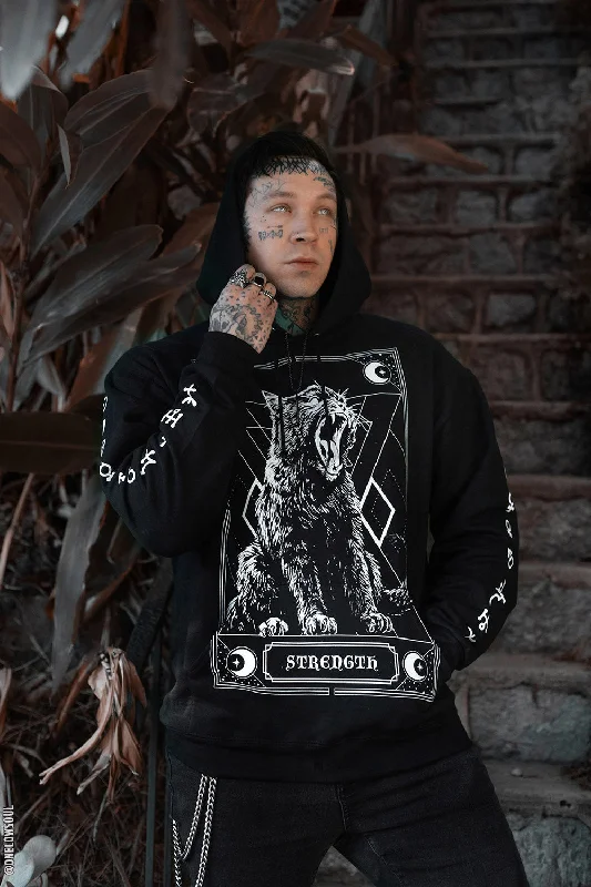 Strength Kitty Tarot Hoodie [Zipper or Pullover]