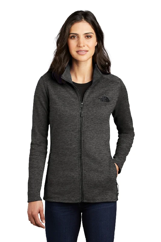 The North Face Womens Skyline Fleece Full Zip Jacket - Heather Dark Grey - Closeout