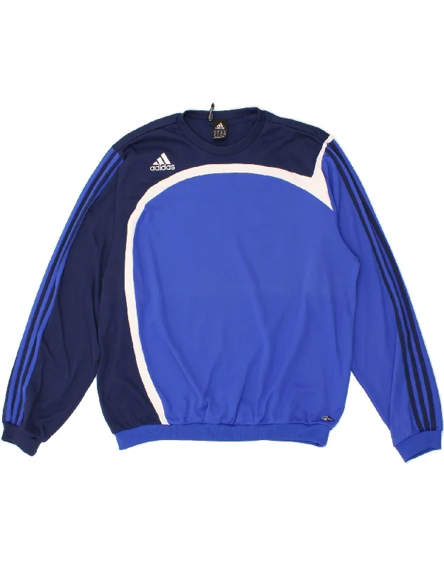 ADIDAS Mens Clima 365 Sweatshirt Jumper UK 48/50 XL Blue Colourblock