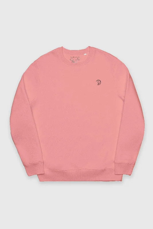 Canyon Pink Embroidered Logo Sweatshirt