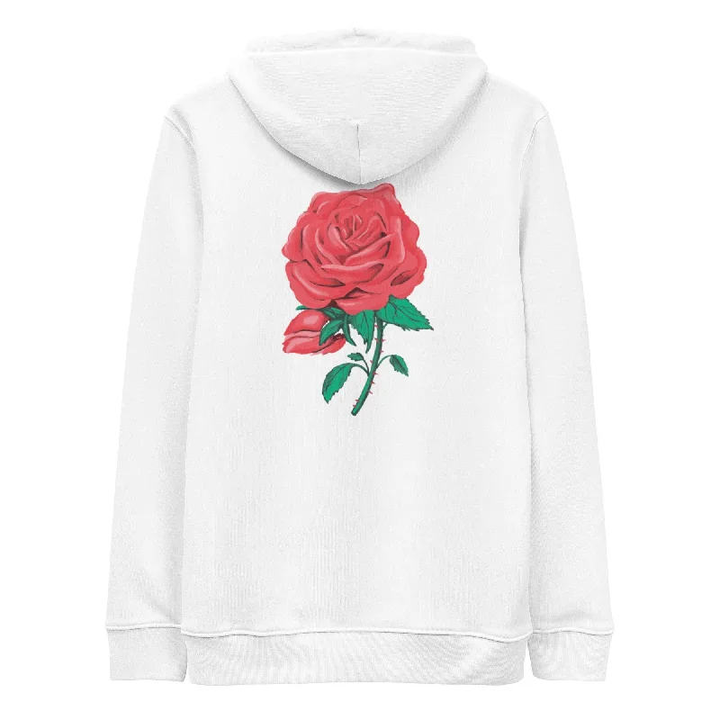 White Flower Hoodie