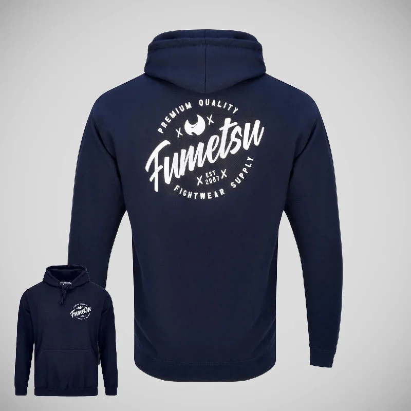 Fumetsu Script Hoodie Navy