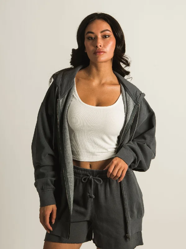 HARLOW MARIAH OVERSIZED ZIP HOODIE - CLEARANCE