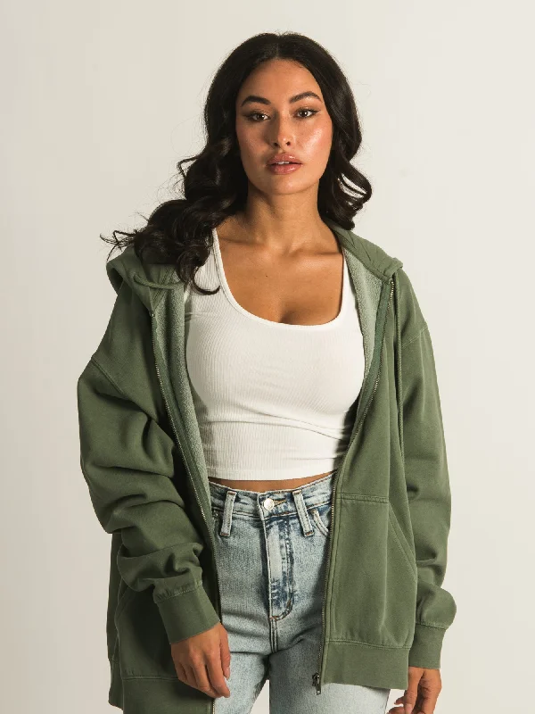 HARLOW MARIAH OVERSIZED ZIP HOODIE - CLEARANCE