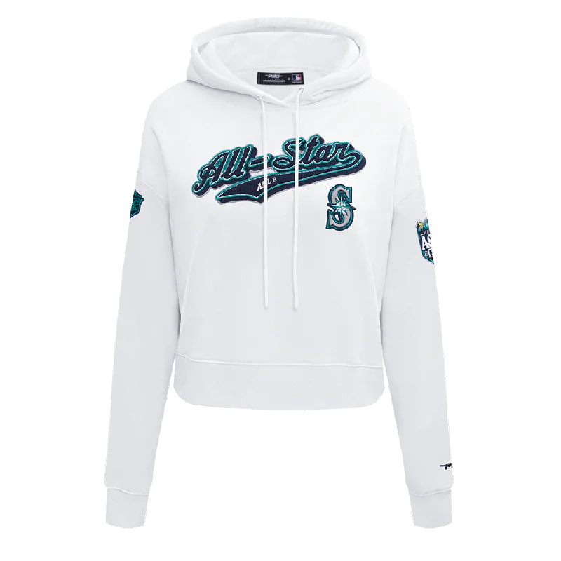 MLB ALL STAR 2023 WOMEN'S CROPPED PO HOODIE (WHITE)