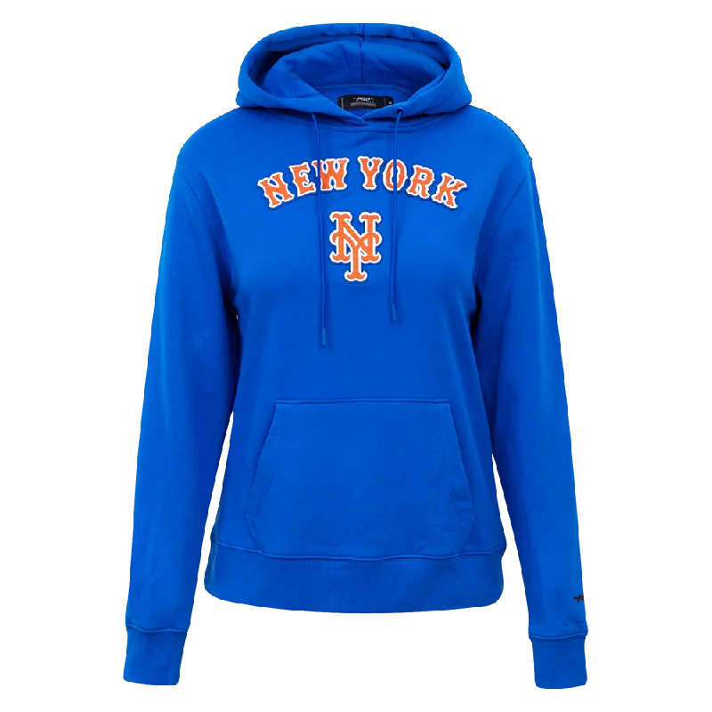 MLB NEW YORK METS CLASSIC WOMEN'S PO HOODIE (ROYAL BLUE)