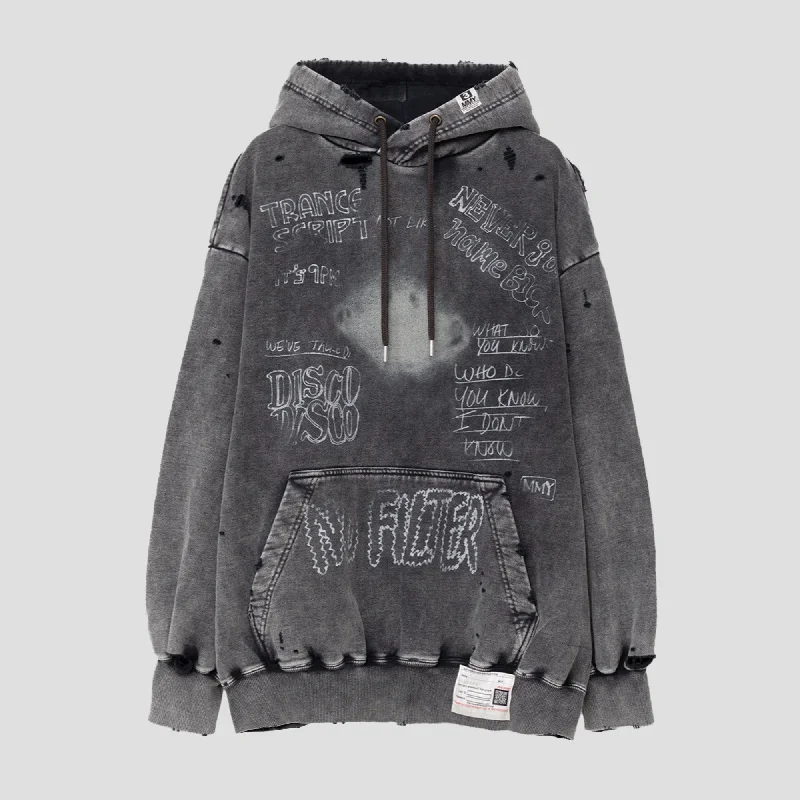 DISTRESSED HOODIE