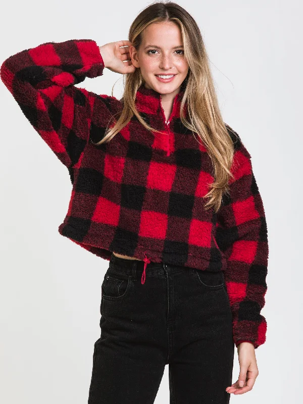 HARLOW TEDDY PLAID SHERPA - CLEARANCE