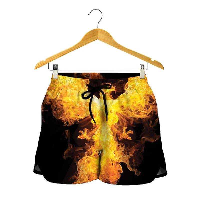 Phoenix Firebird Print Women's Shorts