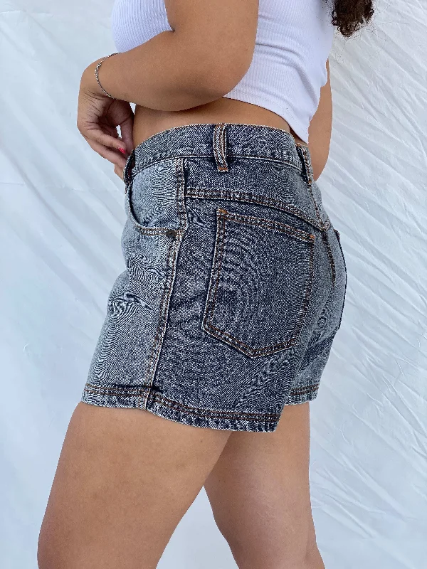 Vintage 90s Arizona Washed Two-Toned Denim Shorts - L