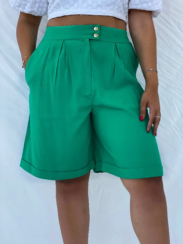 Vintage Knee High Green Shorts