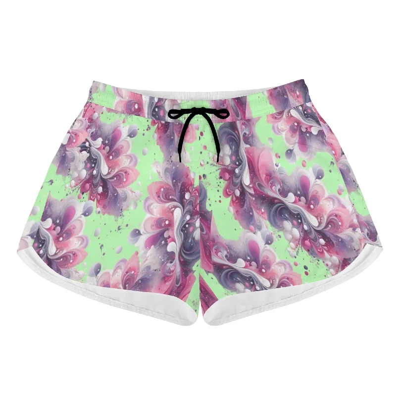 3 - Women's All Over Print Casual Beach Shorts