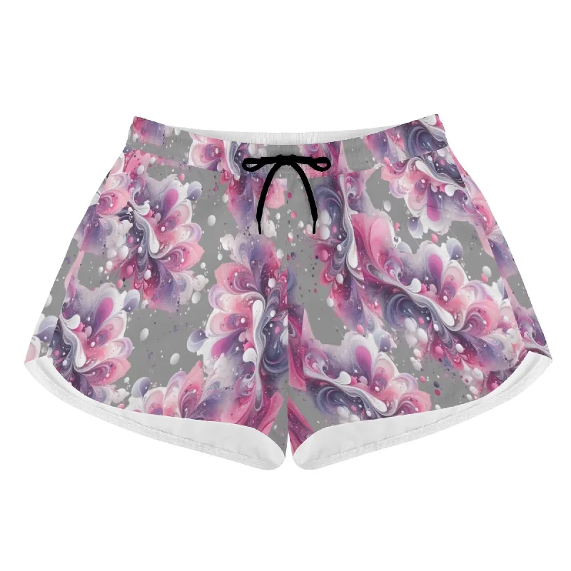 4 - Women's All Over Print Casual Beach Shorts