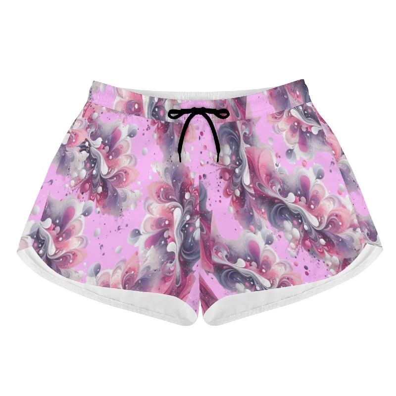 2 - Women's All Over Print Casual Beach Shorts