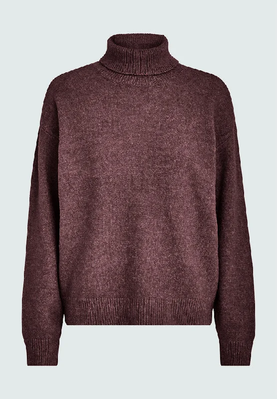 Gea High Neck Pullover - Sassafras Bordeaux