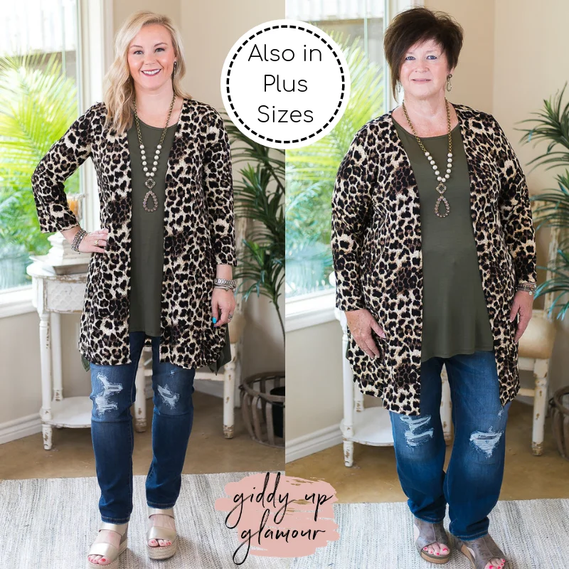 Last Chance Size Small | All Eyes On You Leopard Print Cardigan