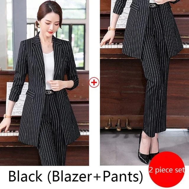 Black(Blazer+Pants) Suit Set