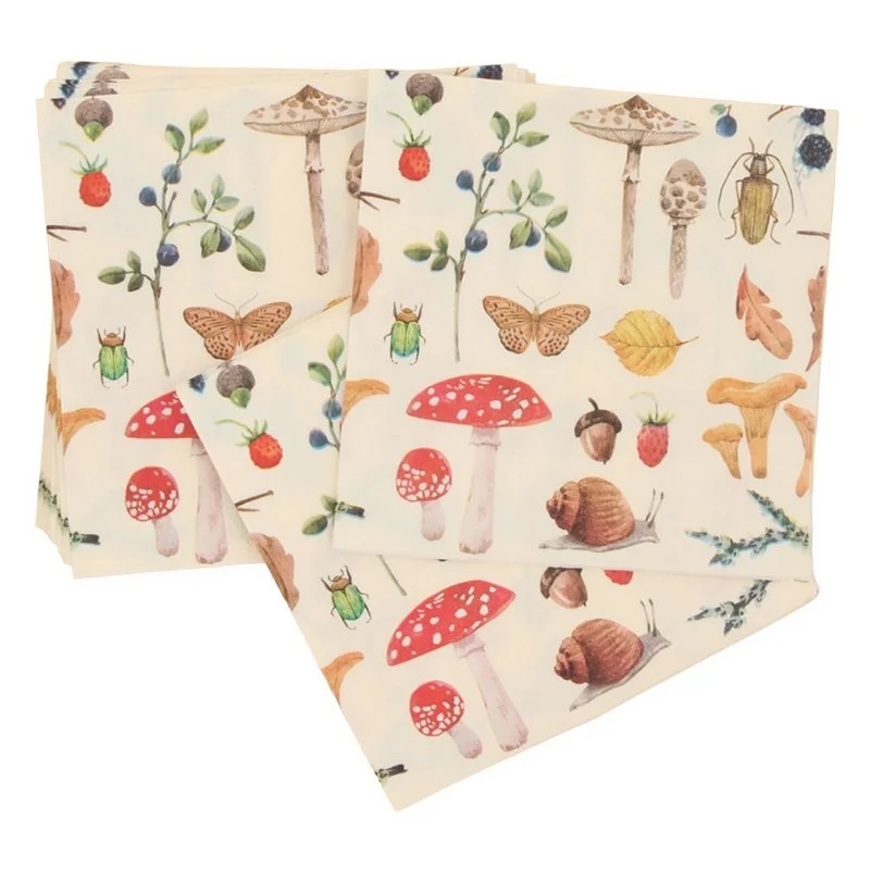 Paper Napkins Woodland Study Pack of 20