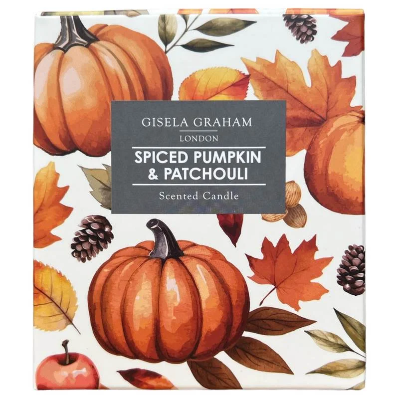 Pumpkin Spice Scented Boxed Candle Spiced Pumpkin & Patchouli